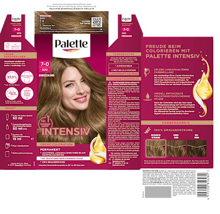 Haarfarbe 500/7-0 Dunkelblond Palette Intensive Color Creme