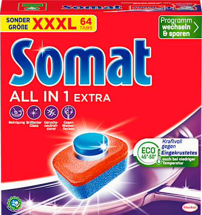 Spülmaschinen-Tabs All-in-1 Extra Somat