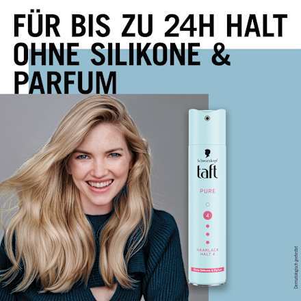 Haarlack PURE, ohne Silikone & Parfum Schwarzkopf taft