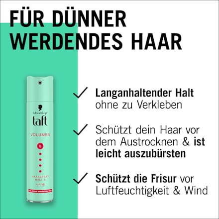 Haarspray VOLUMEN Halt 5 Schwarzkopf taft