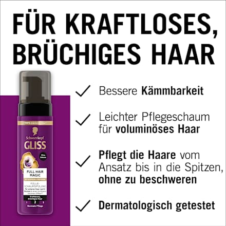 Conditioner Schaum Full Hair Magic Schwarzkopf GLISS