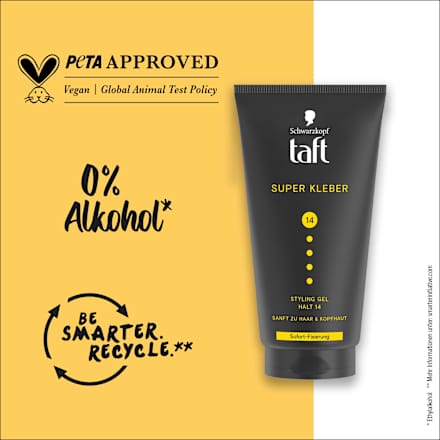 Haargel SUPER KLEBER Halt 14 Schwarzkopf taft