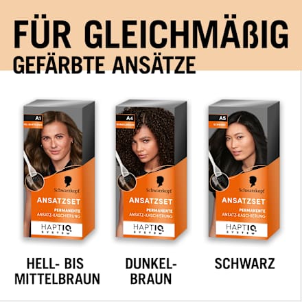 Ansatzset A4 Dunkelbraun Schwarzkopf