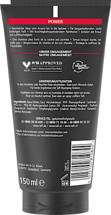 Haargel POWER Halt 5 Schwarzkopf taft