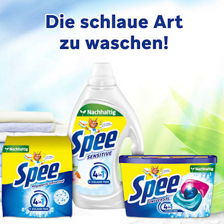 Vollwaschmittel Sensitive Gel Spee