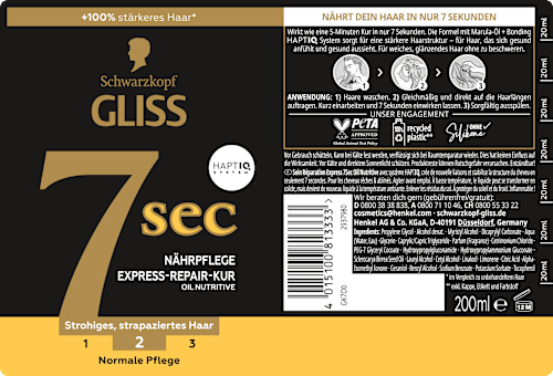 Haarkur 7sec Express-Repair, Oil Nutritive netamin