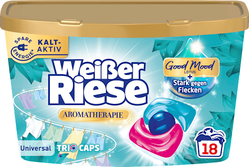 Universalwaschmittel Trio-Caps Lotus & Mandelöl Weißer Riese