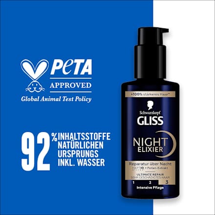 Haarkur Night Elixier Ultimate Repair Schwarzkopf GLISS