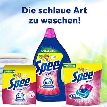 Colorwaschmittel Power Caps Spee