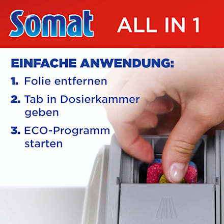 Spülmaschinen-Tabs All-in-1 Zitrone & Limette Somat