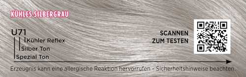 Haarfarbe U71 Kühles Silbergrau Palette Intensive Color Creme