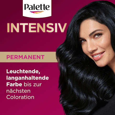 Haarfarbe 1-1/909 Blauschwarz Palette Intensive Color Creme