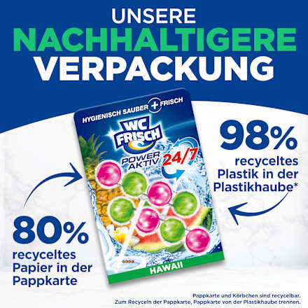 WC-Steine Kraft Aktiv Hawaii  WC-Frisch