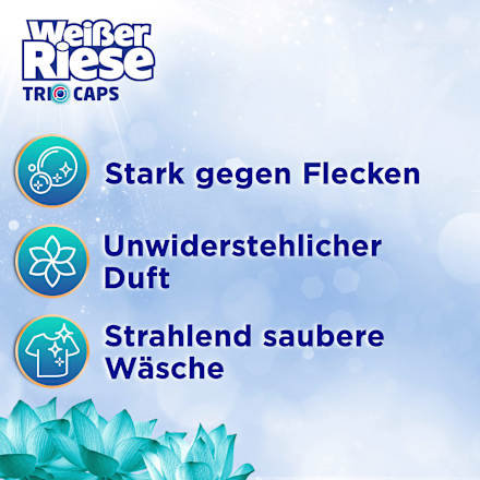 Universalwaschmittel Trio-Caps Lotus & Mandelöl Weißer Riese