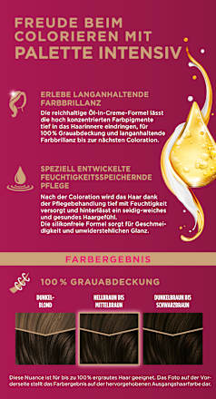 Haarfarbe 4-0/800 Dunkelbraun Palette Intensive Color Creme