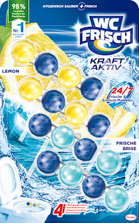 WC-Stein Kraft Aktiv Lemon & Frische Brise WC-Frisch