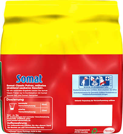 Spülmaschinen Pulver Classic M  60 Spülgänge  Somat