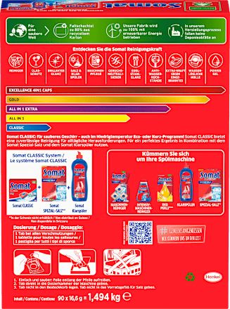 Spülmaschinen-Tabs Classic Somat
