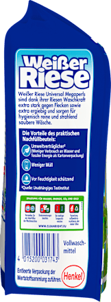 Vollwaschmittel Megaperls stark gegen Flecken Weißer Riese