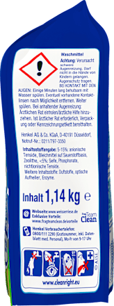 Vollwaschmittel Megaperls stark gegen Flecken Weißer Riese