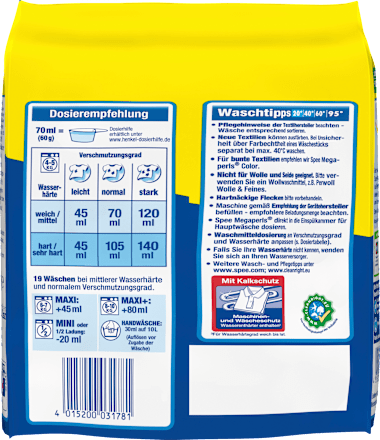 Vollwaschmittel Megaperls mit Duft  Spee