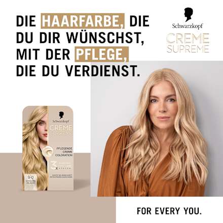 Haarfarbe 9-16 Helles kühles Blond Schwarzkopf CREME SUPREME