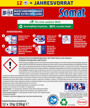 Maschinenreiniger-Tabs Maxipack Somat