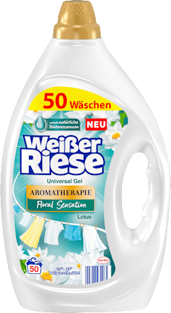 Vollwaschmittel Gel Aromatherapie Lotus & Mandelöl Weißer Riese