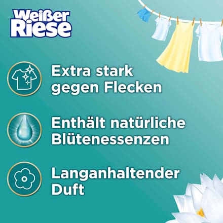 Vollwaschmittel Gel Aromatherapie Lotus & Mandelöl Weißer Riese