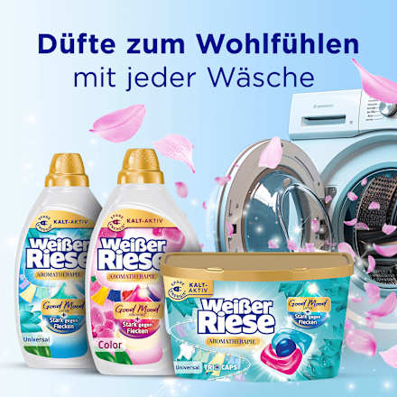 Universalwaschmittel Trio-Caps Lotus & Mandelöl Weißer Riese