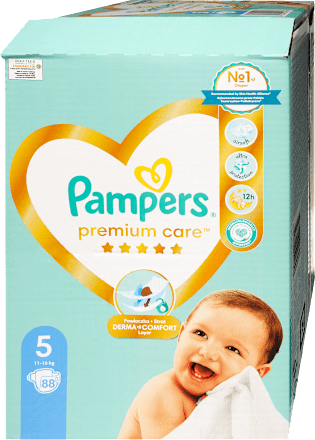 Premium Care pelene, junior, vel 5 (11 - 16 kg) Pampers Premium Care