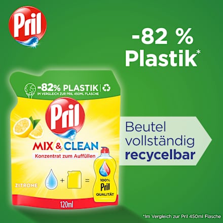 Spülmittel Konzentrat Mix & Clean Zitrone  Pril