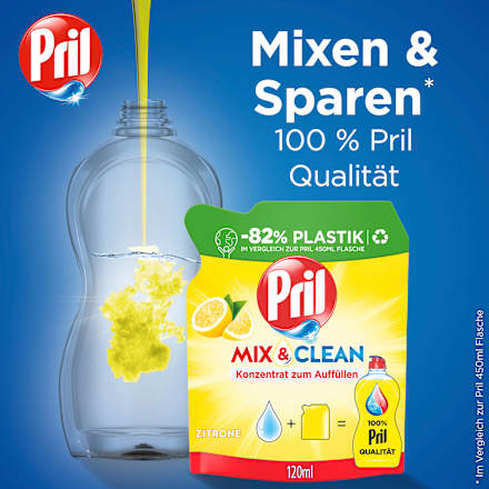 Spülmittel Konzentrat Mix & Clean Zitrone  Pril
