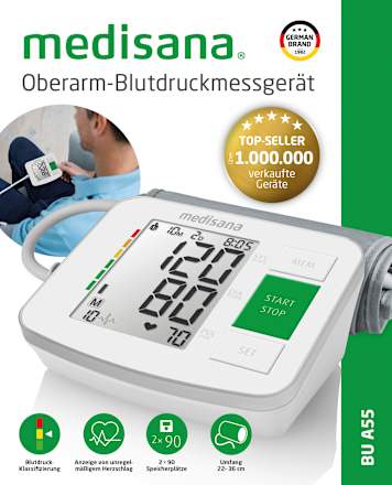 Oberarm-Blutdruckmessgerät A55 medisana