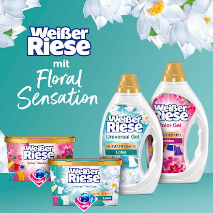 Vollwaschmittel Gel Aromatherapie Lotus & Mandelöl Weißer Riese