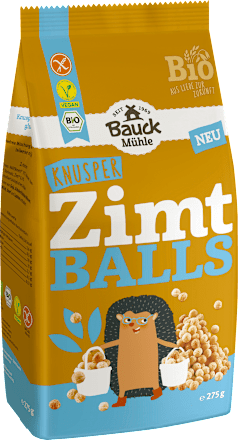 Müsli, Zimt Balls, glutenfrei Bauck Mühle