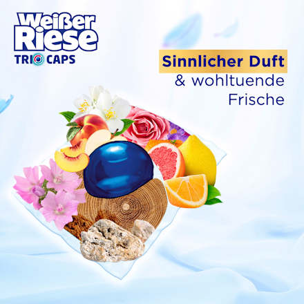 Universalwaschmittel Trio-Caps Lotus & Mandelöl Weißer Riese