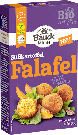 Fertigmischung Süßkartoffel Falafel, vegan Bauck Mühle
