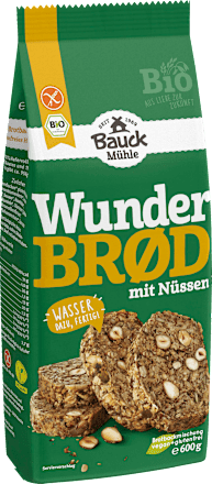 Backmischung Wunderbrot mit Nüssen, glutenfrei Bauck Mühle