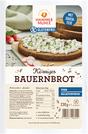 Brot, Körniges Bauernbrot Hammermühle