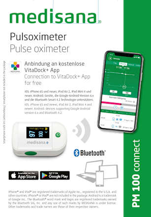 Pulsoximeter PM 100 connect medisana