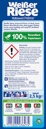 Vollwaschmittel Pulver Weißer Riese