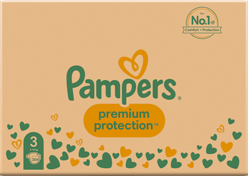 Windeln Premium Protection Gr. 3 Midi (6-10 kg), Monatsbox Pampers