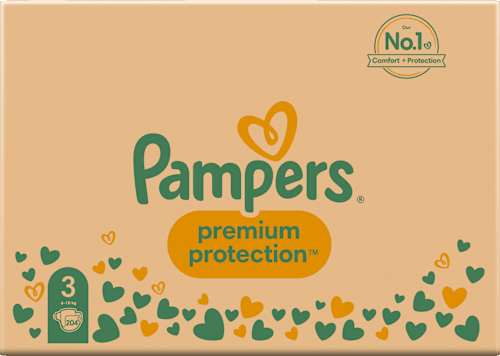 Windeln Premium Protection Gr. 3 Midi (6-10 kg), Monatsbox Pampers