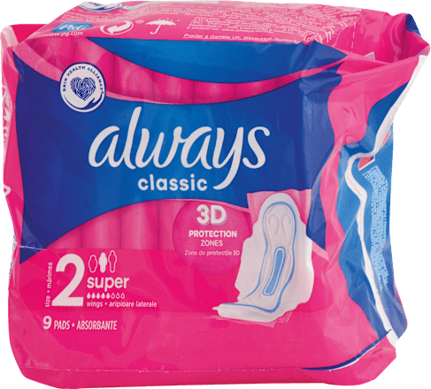 Hygienické vložky classic clean feel protection maxi always