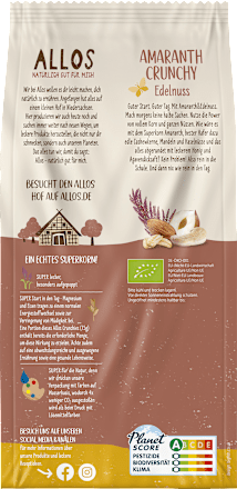 Müsli, Amaranth Crunchy Edelnuss ALLOS
