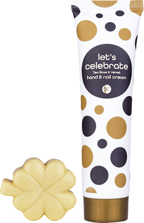 Geschenkset "let´s celebrate" Handcreme & Seife "Kleeblatt", schwarz-weiß-gold Dekorieren & Einrichten