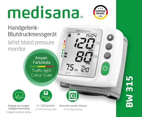 Blutdruckmessgerät für das Handgelenk medisana