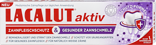 Zahnpasta aktiv Zahnfleischschutz & Gesunder Zahnschmelz Lacalut