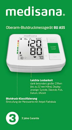 Oberarm-Blutdruckmessgerät A55 medisana